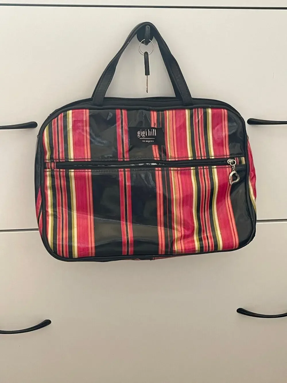 Gigi Hill Large Tote Hobo Bag Striped